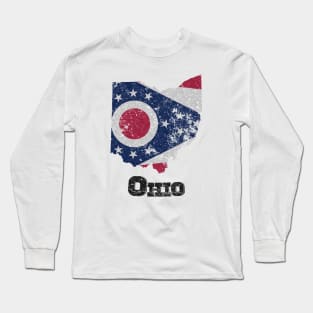 Vintage Ohio State Flag Long Sleeve T-Shirt